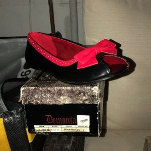 Red and black demonia slippers NEW!!